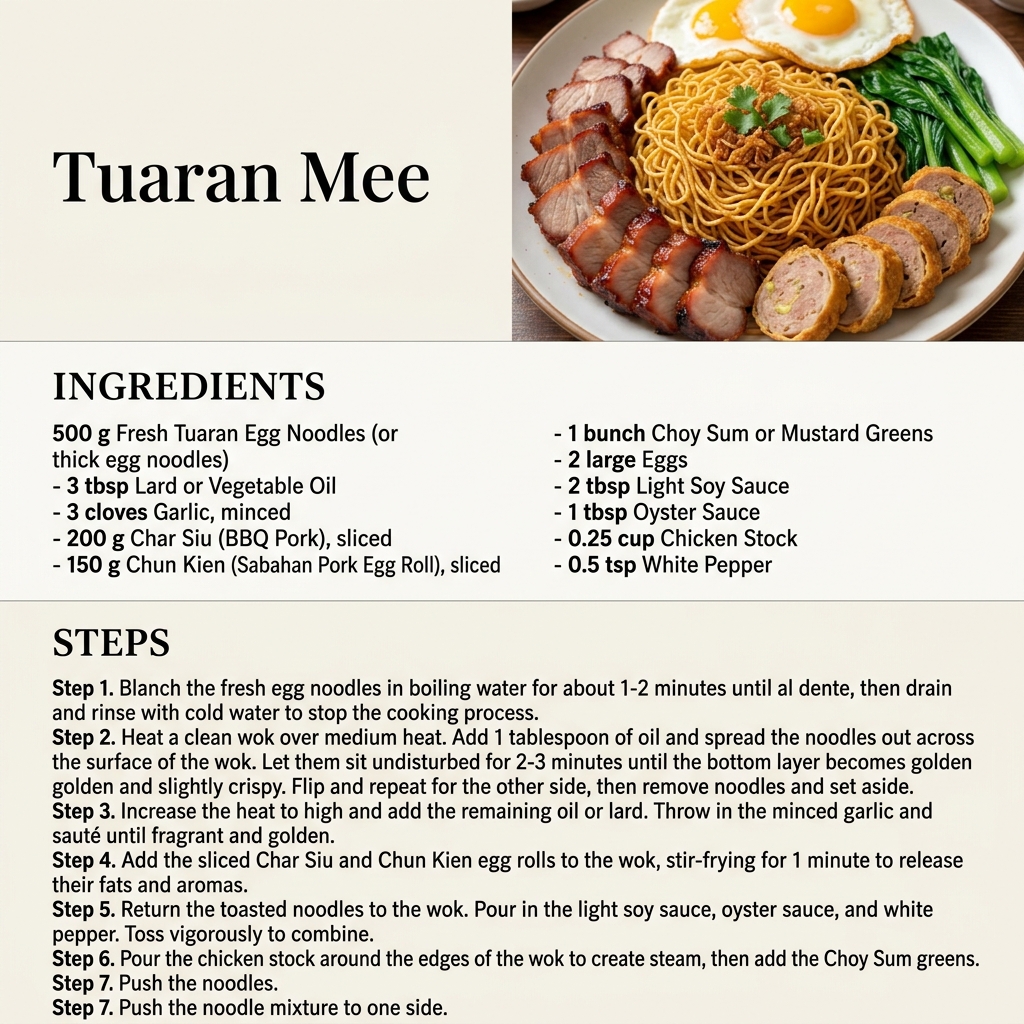 Tuaran Mee Infographic