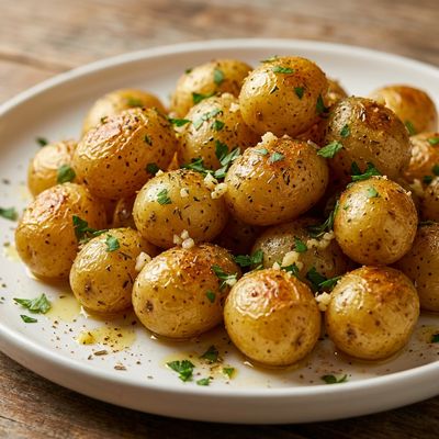 Air Fryer Roasted Garlic Herb Potatoes